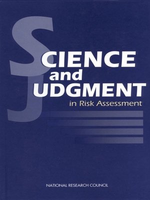 cover image of Science and Judgment in Risk Assessment